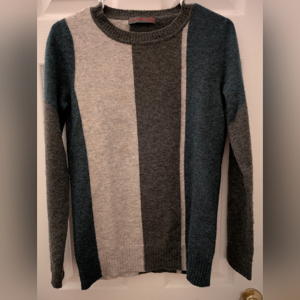 Alan Bilzerian Women's Colorblock Silk-Cashmere Sweater (S)